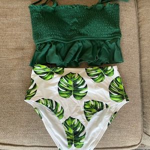 Never worn Cupshe high waisted bikini